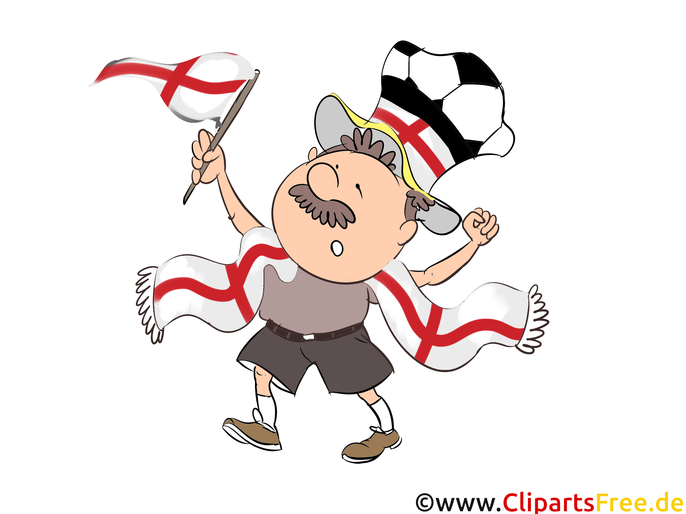 England Sport Fan Clip Art Bild gratis
