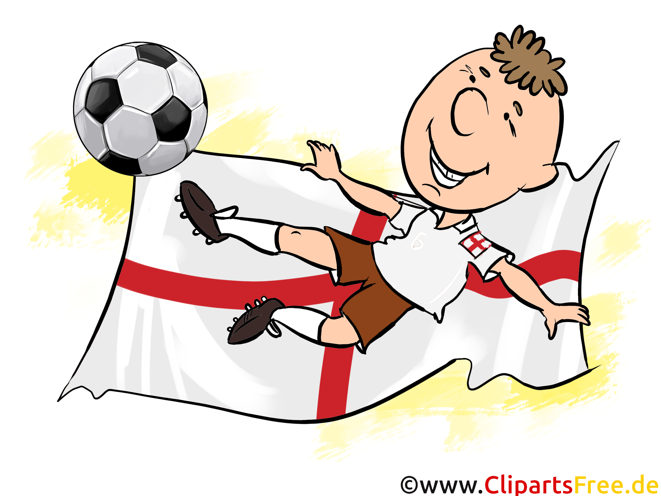 Soccer England Clip Art