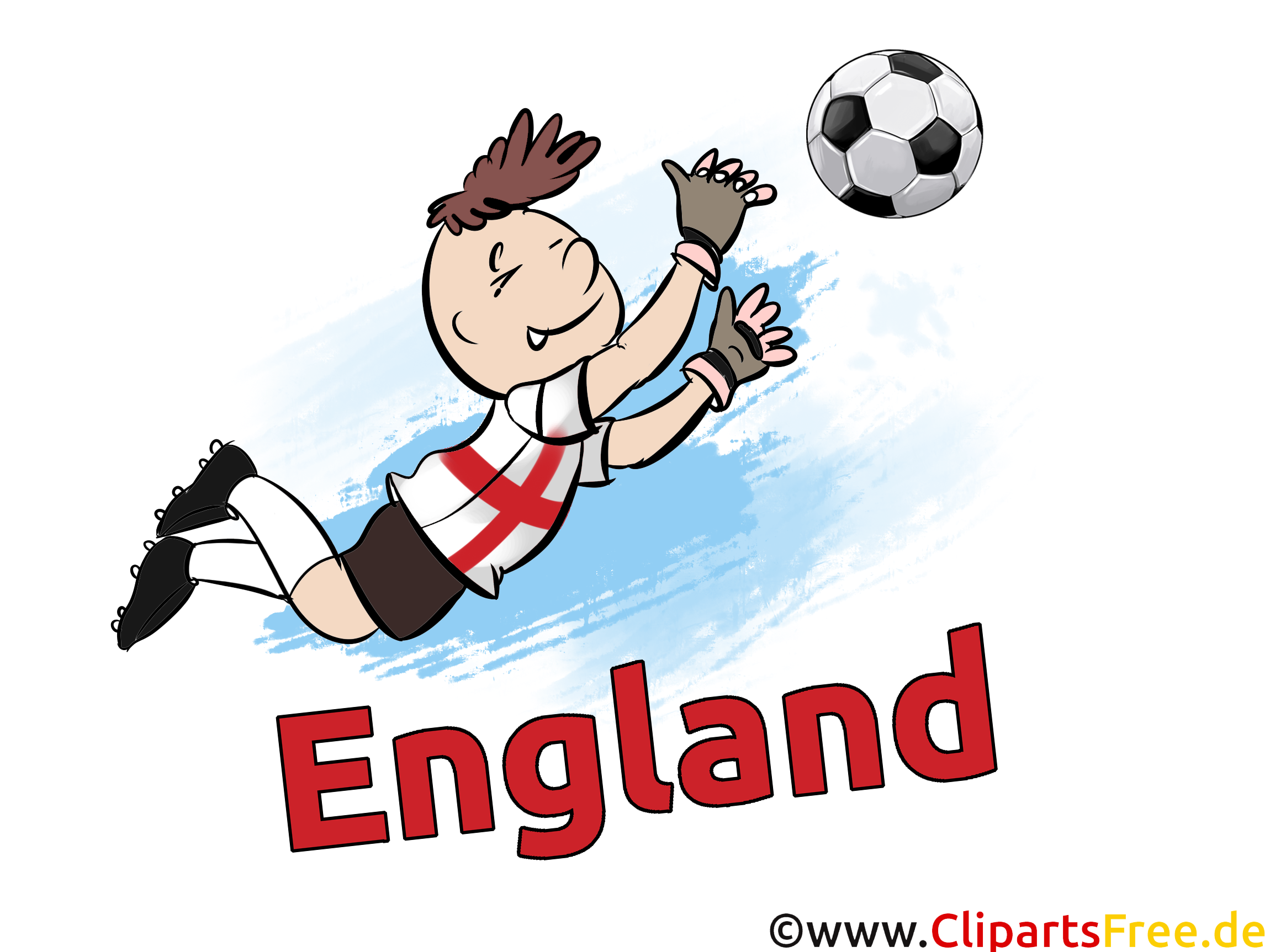 Torwart Fussball England Clip Art Bild gratis