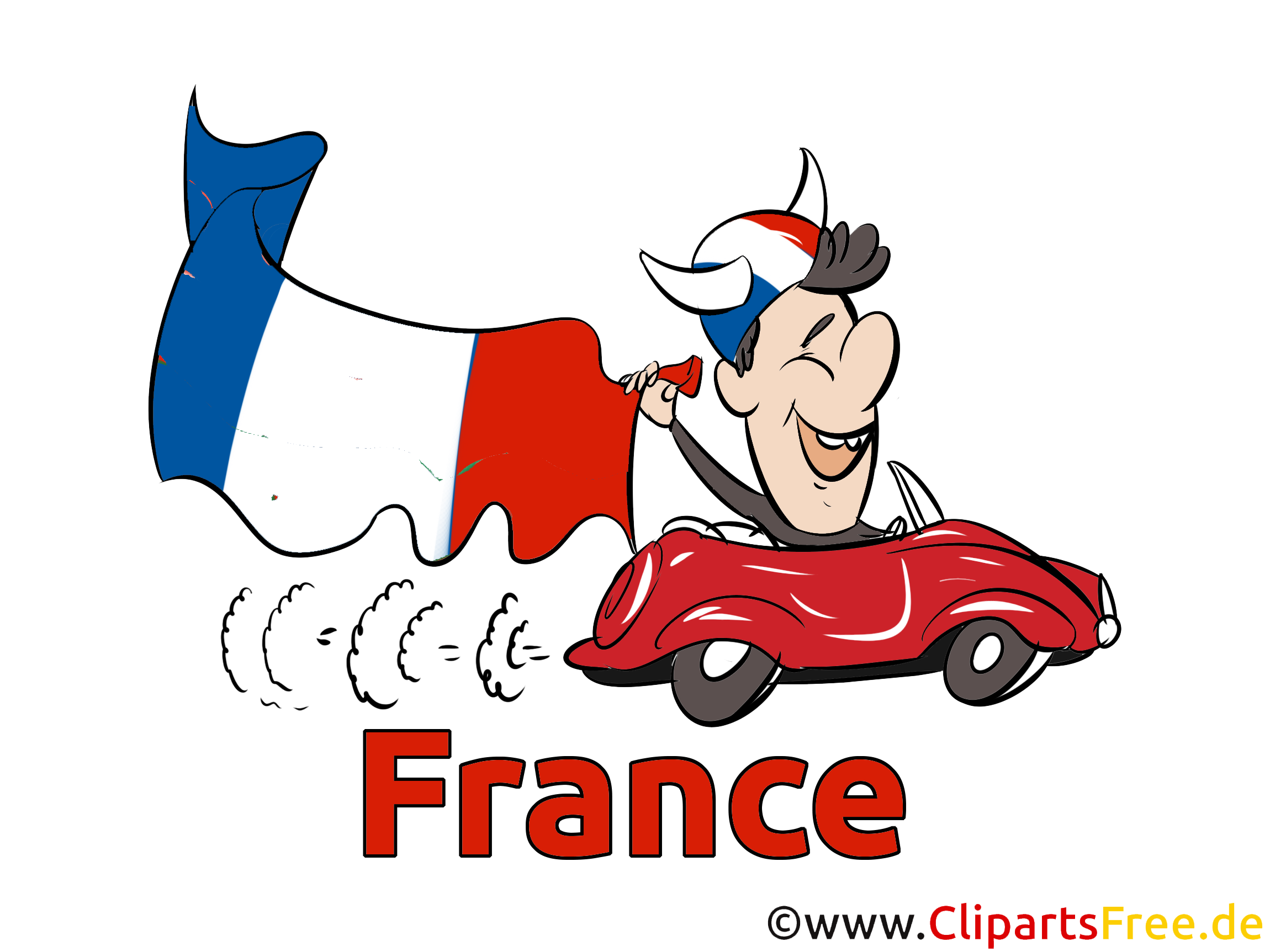 Europameisterschaft Fussball Frankreich Clipart-Grafik kostenlos