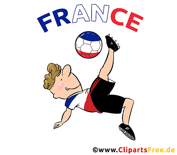 FRANCE - Fussball Illustration, Plakat zum Drucken