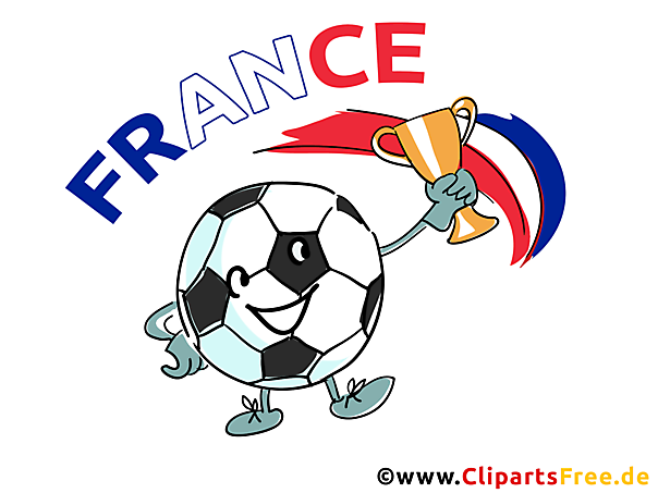 Frankreich Fussball Plakat