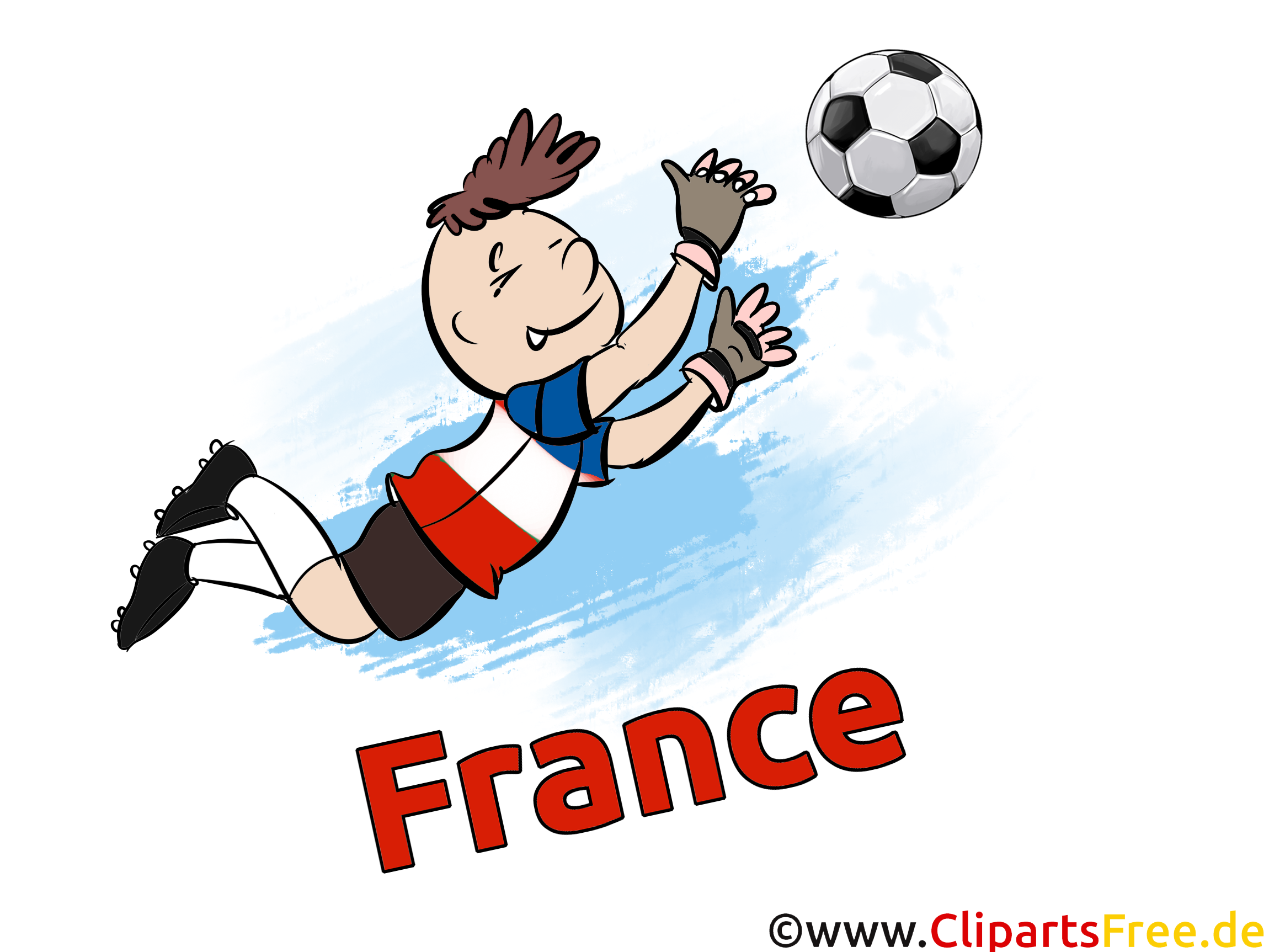 Fussballtorwart Clipart-Bild