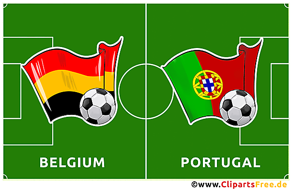 Fußballspiel Portugal - Belgien