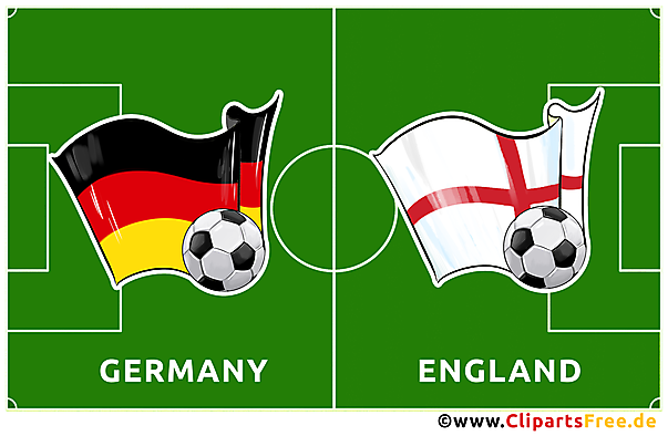 Illustration Deutschland - England Fußballspiel