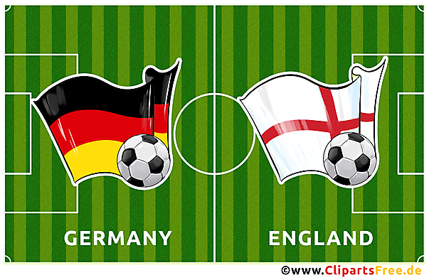 Illustration Deutschland - England Fußballspiel