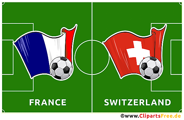 Frankreich - Schweiz Fußballspiel
