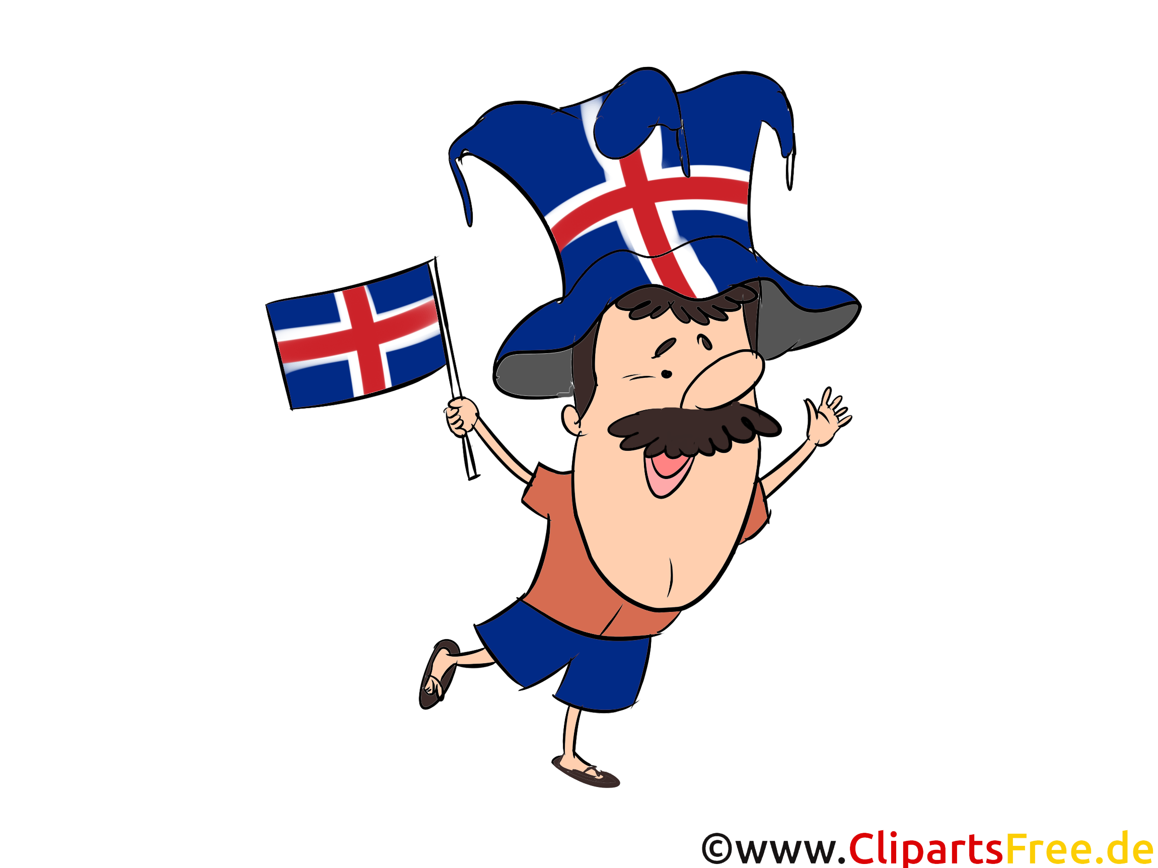 Island Fussballfan Clip Art Fussball