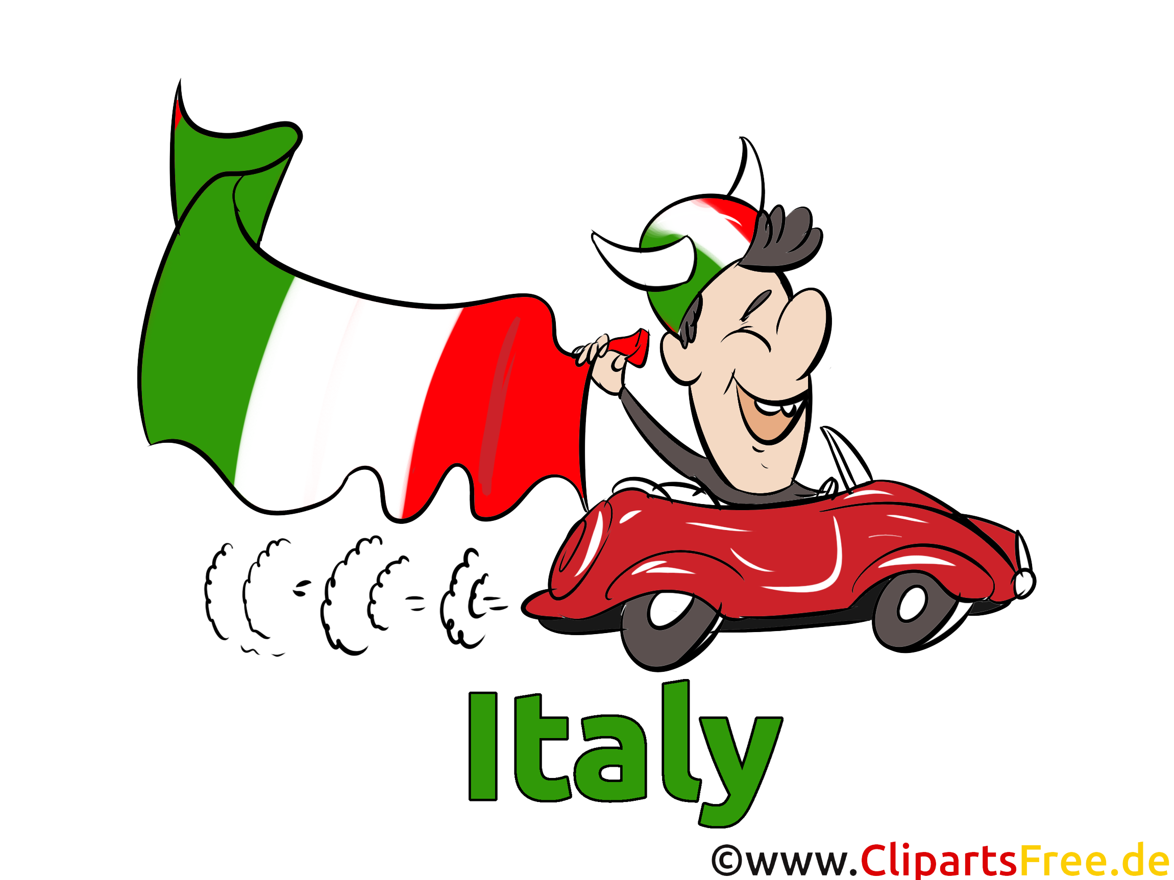 Fussball Clipart Italien kostenlos