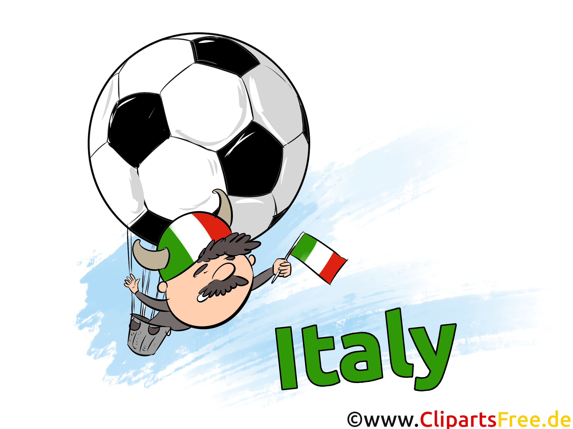 Fussball EM und WM Clipart - Italien Champion