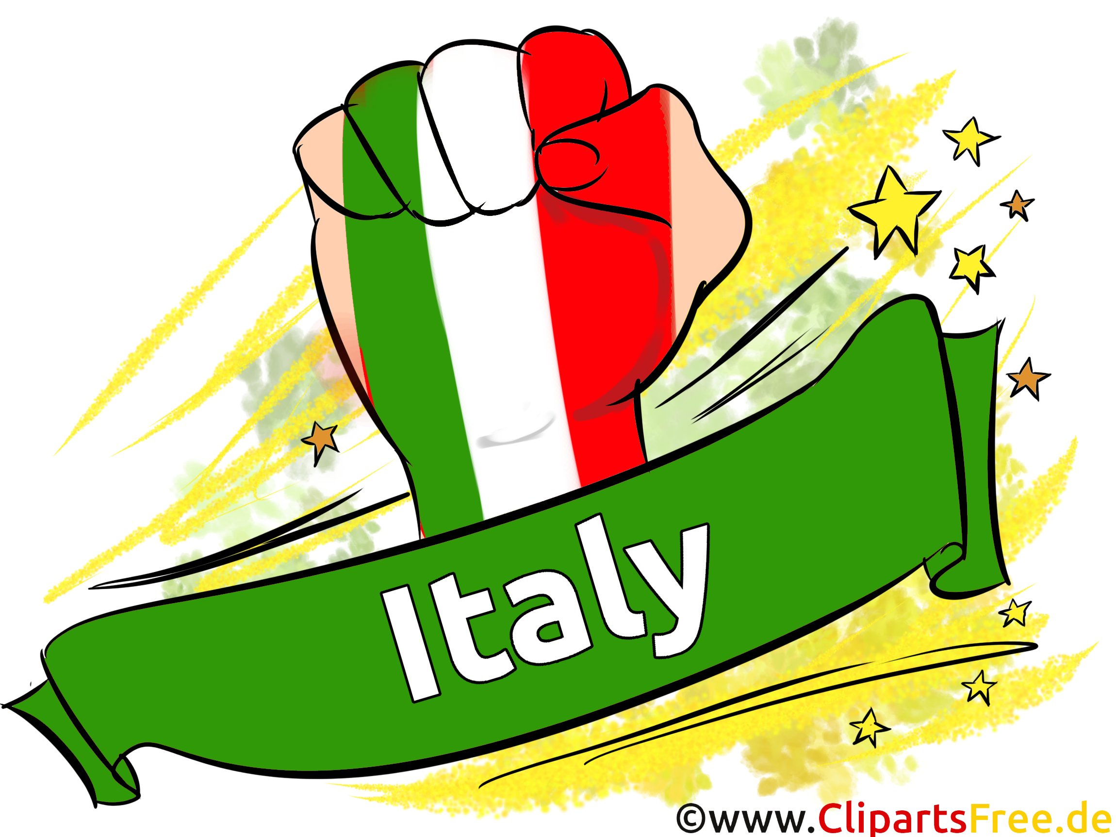 Fussball Euro Italien Bild-Clipart