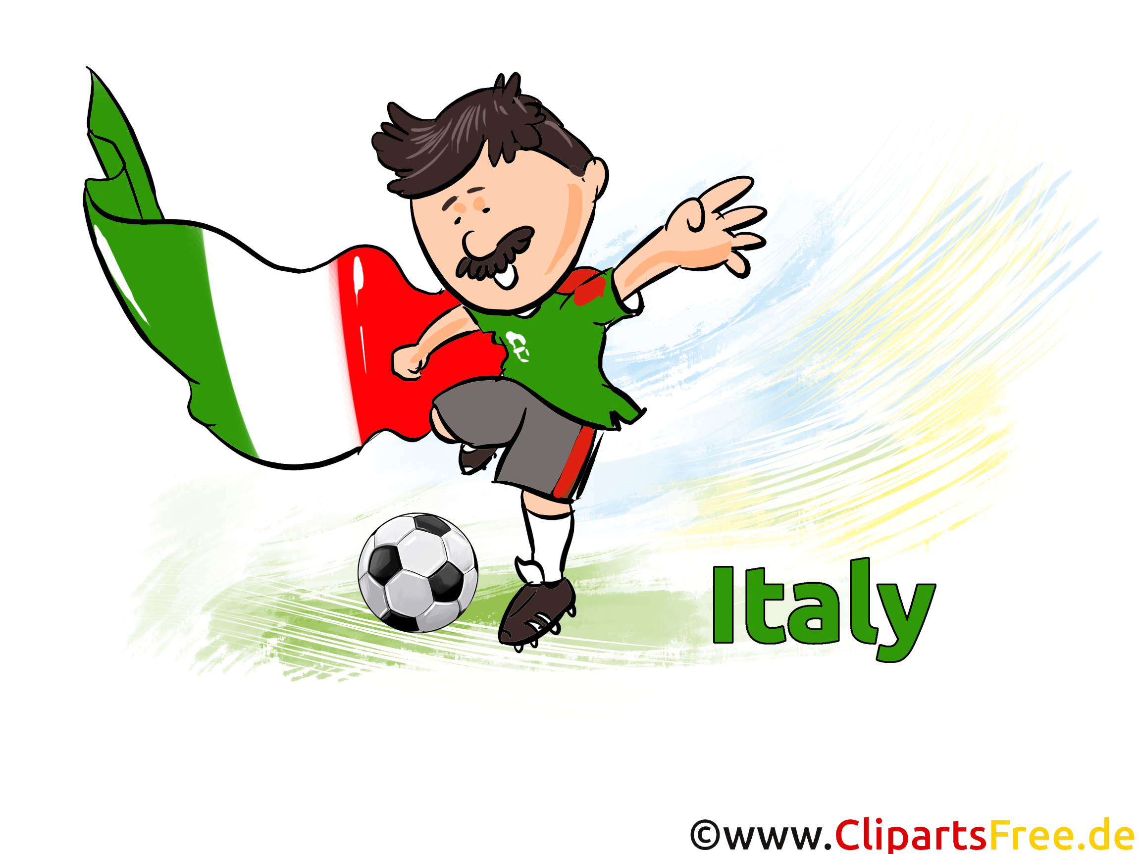 Italia Clipart Fussball
