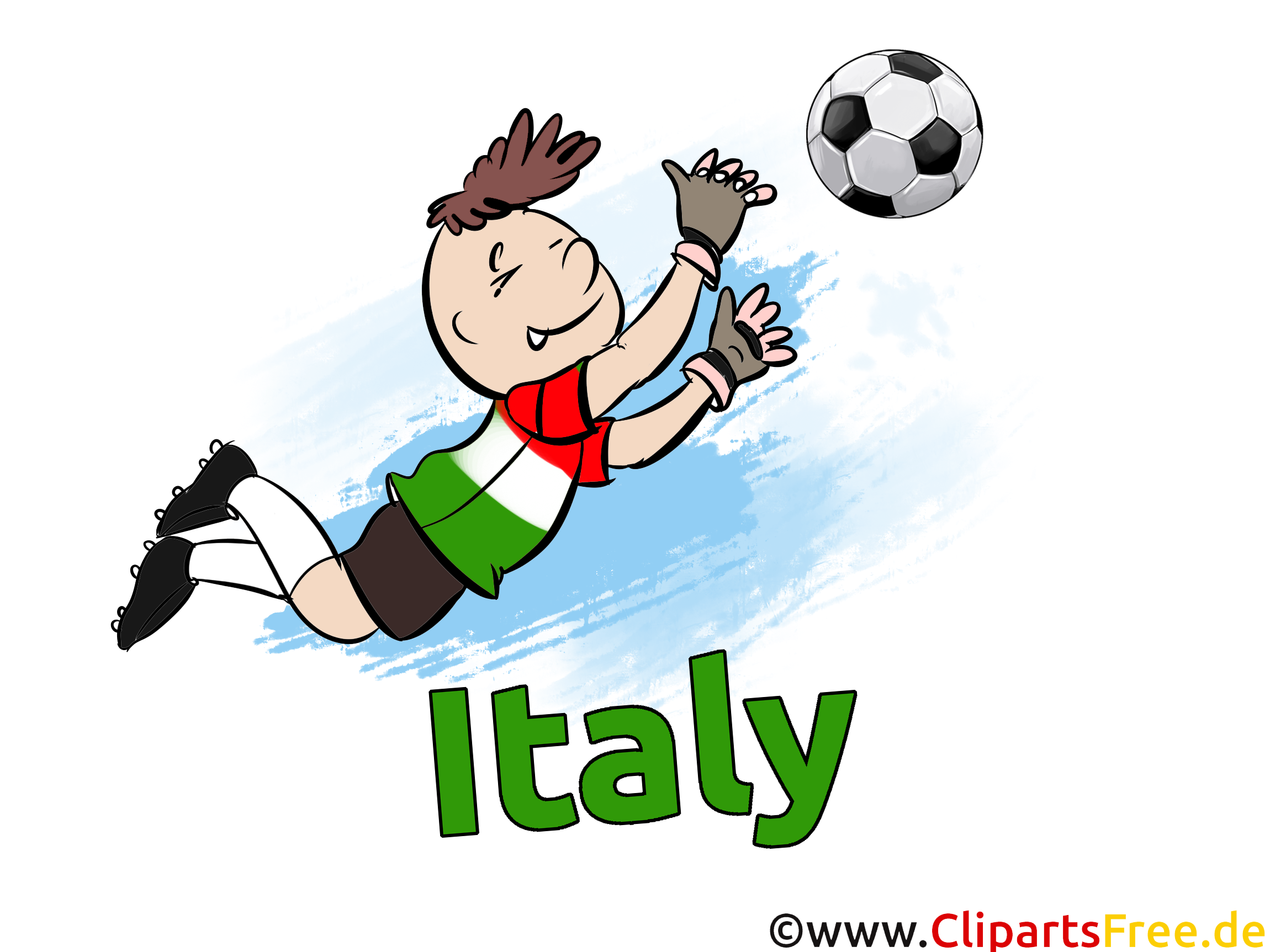 Torwart Fussball Clipart gratis