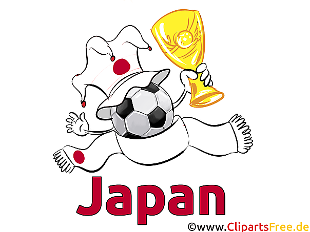 Gratis Cliparts zum Thema Fußball in Japan
