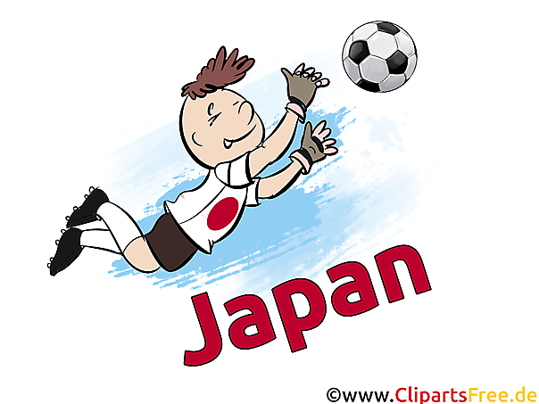 Japanischer Fußballspieler - Fussball Clipart