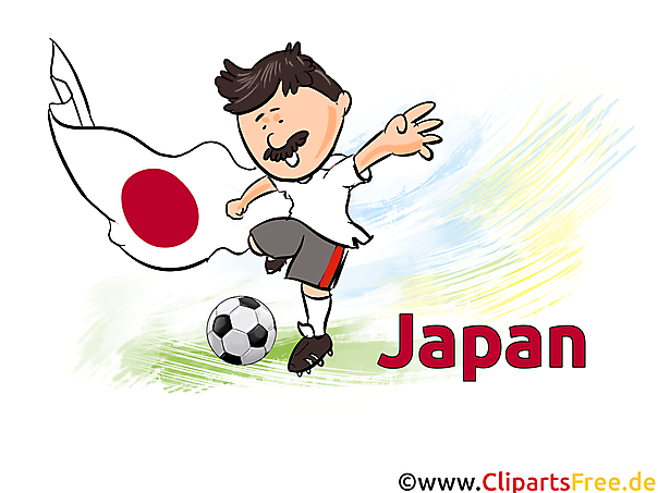 Japanischer Stürmer Clipart