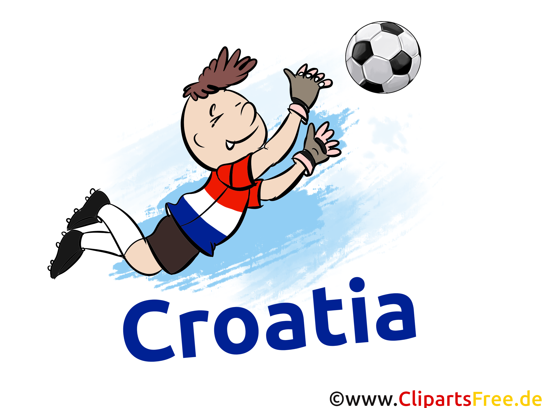 Croatia Football Clipart Image