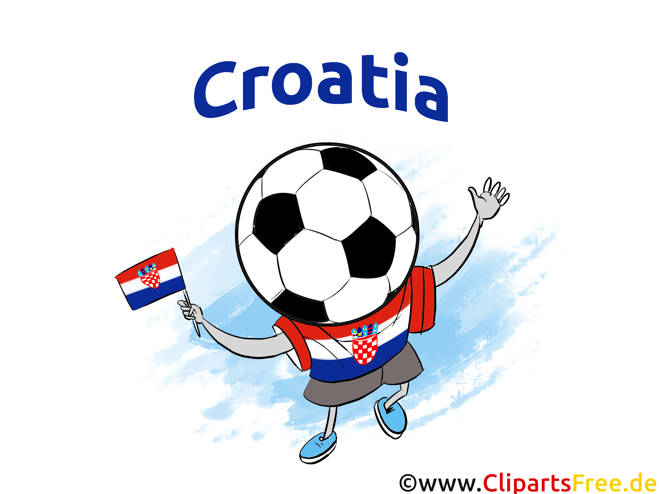 Fussball-Ball Clipart-Bild kostenlos