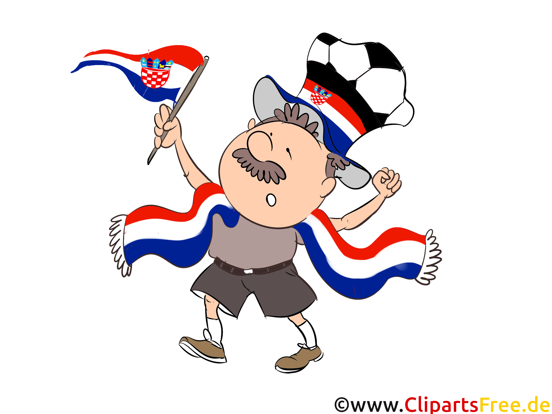 Kroatien Fussball Bilder-Clipart