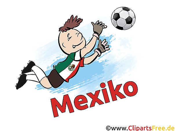 Mexikanischer Torwart - Fussball Cliparts