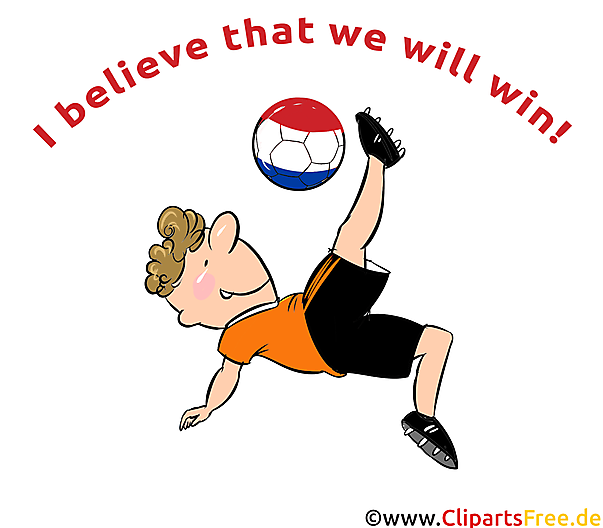 I believe that we will win - Fussball Clipart