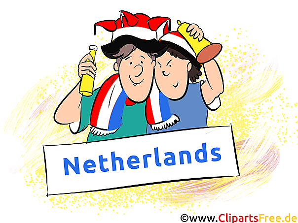 Niederländische Fans - Fussball Bilder