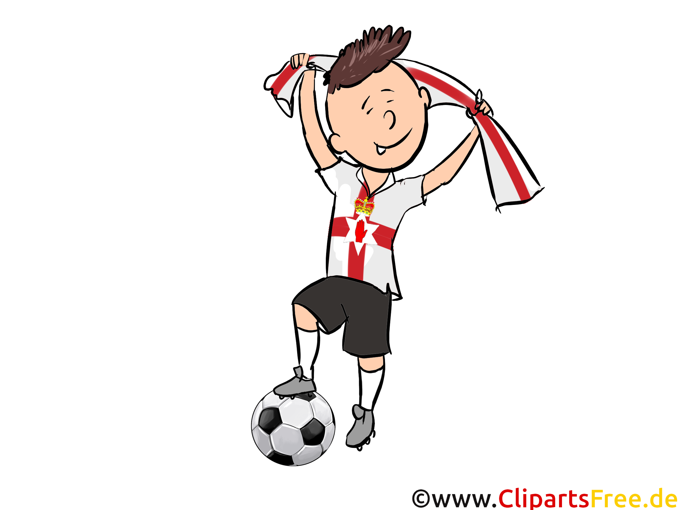 Fussballer Clipart Grafik