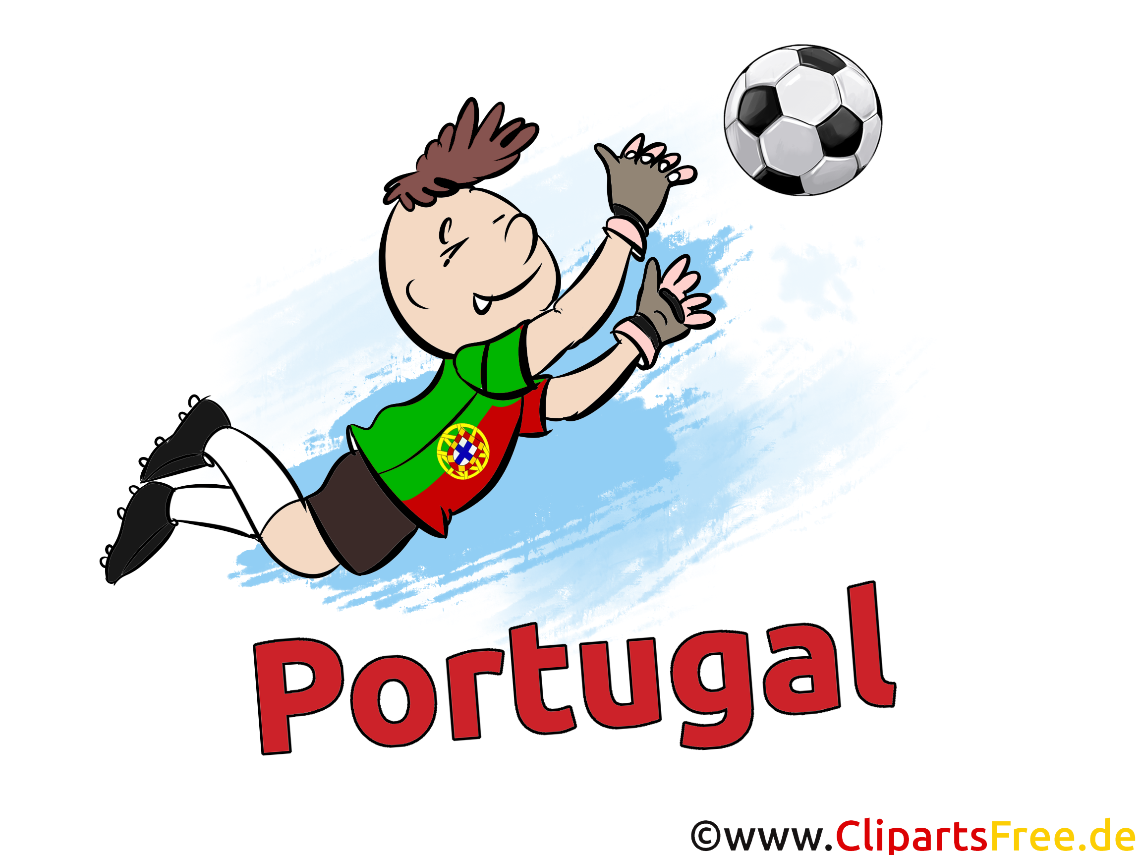 Fussball Euro Torwart Bild, Clipart, Grafik