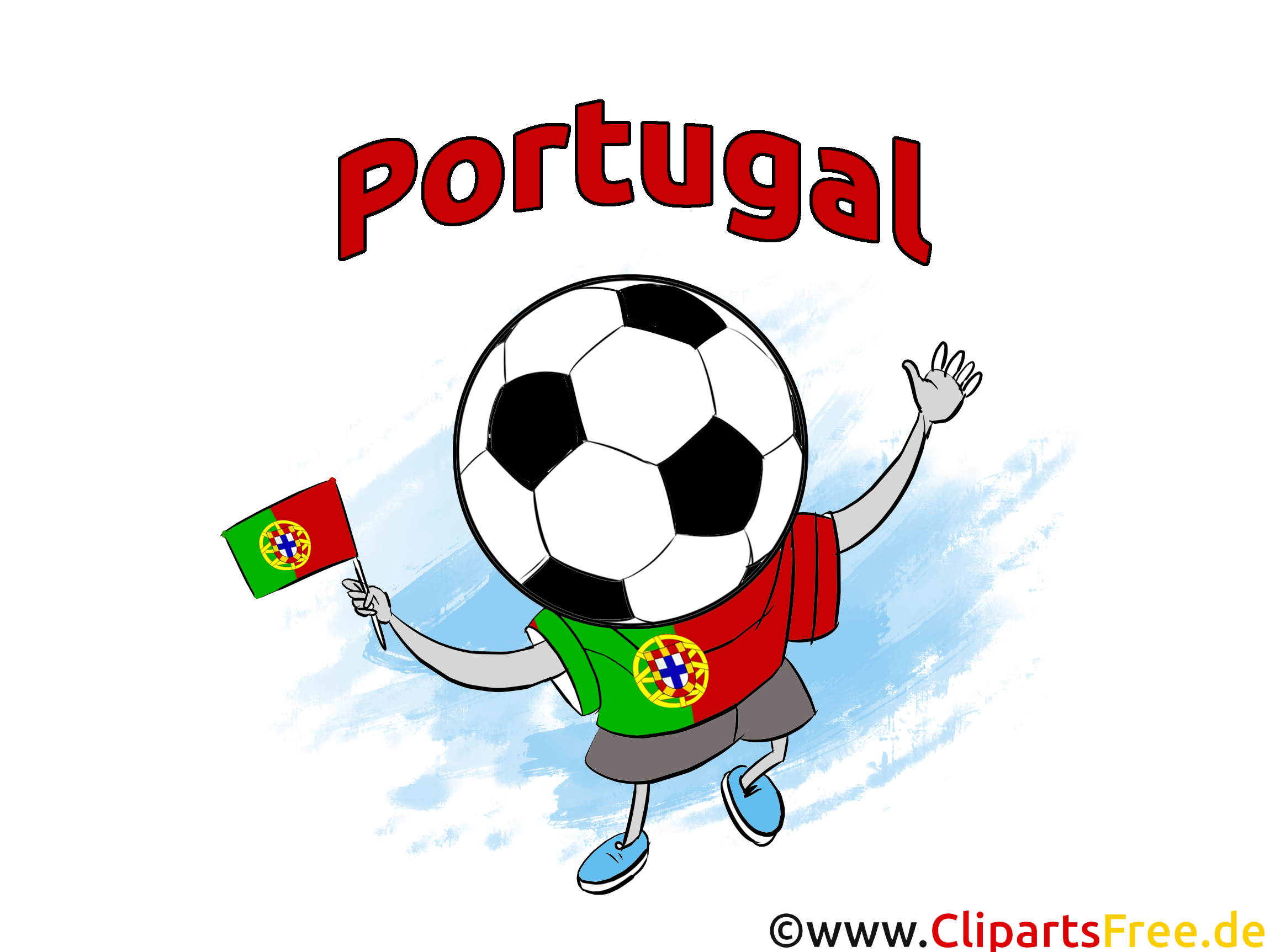 Portugal Clip Art Image Football free