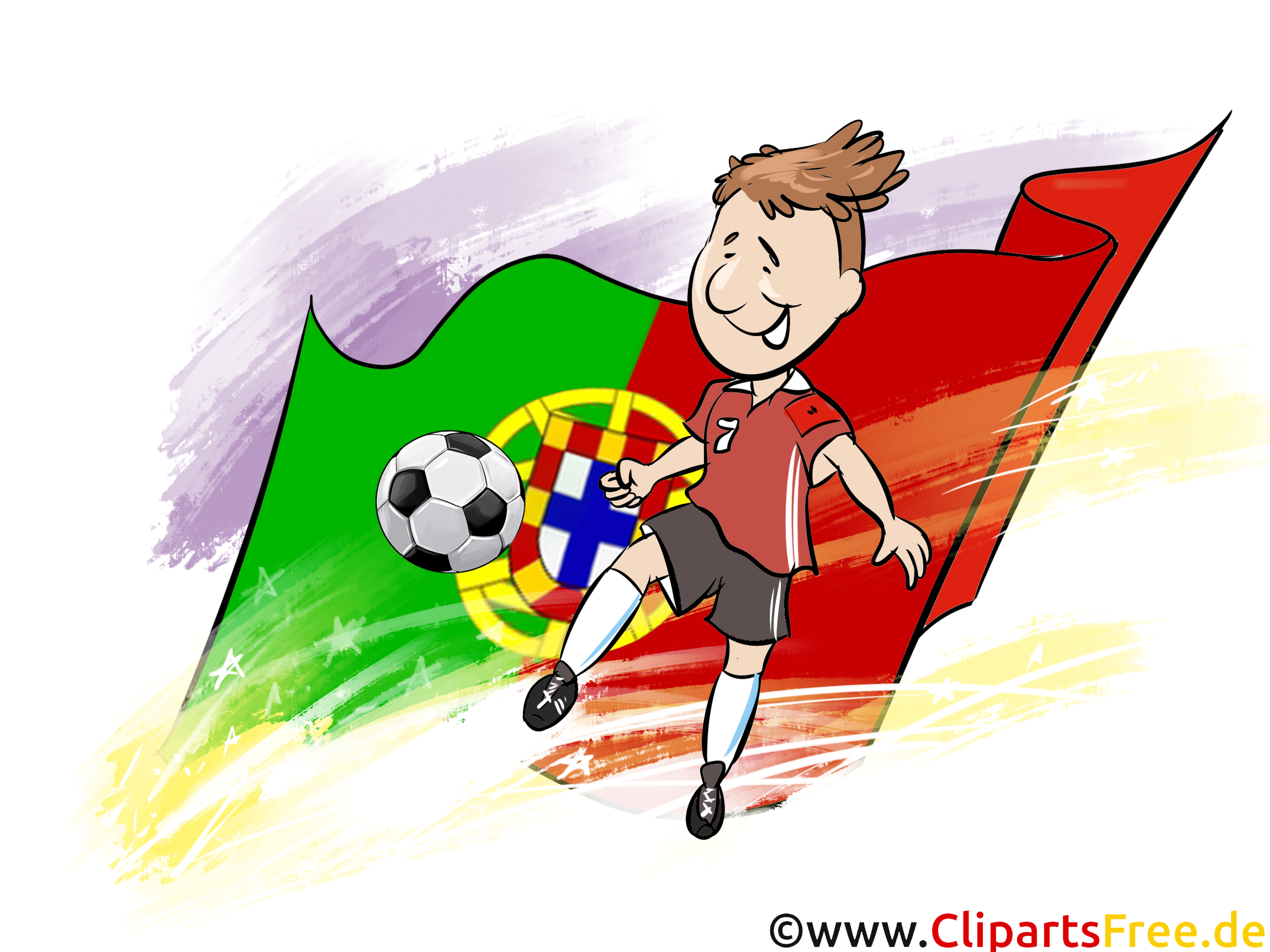 Portugal Illustration Fussball gratis