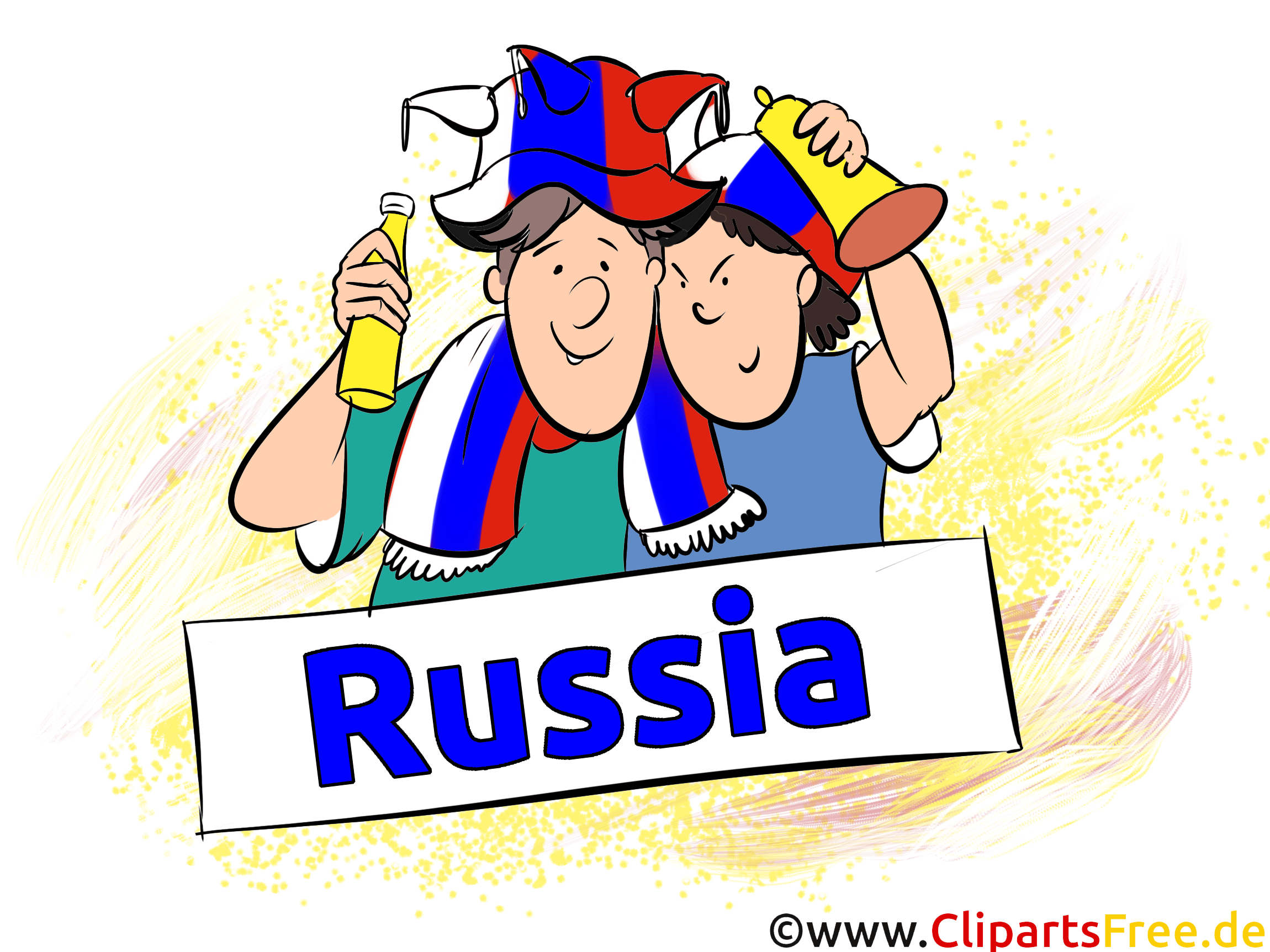 Clip Art Football Russia World and Europe Cup
