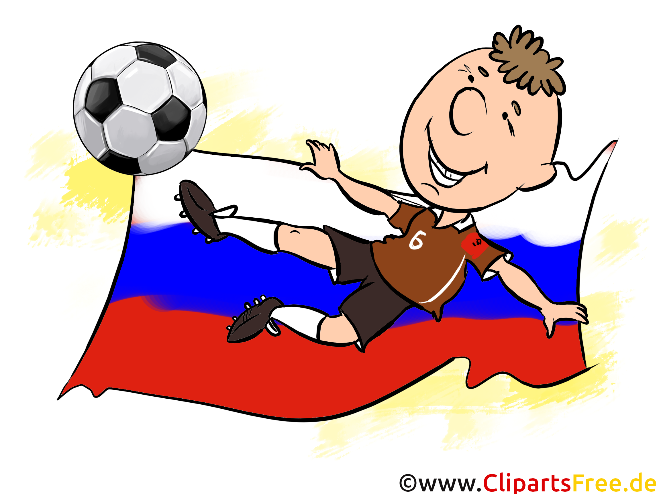 Fussball Euro Russland Bild, Clipart, Grafik