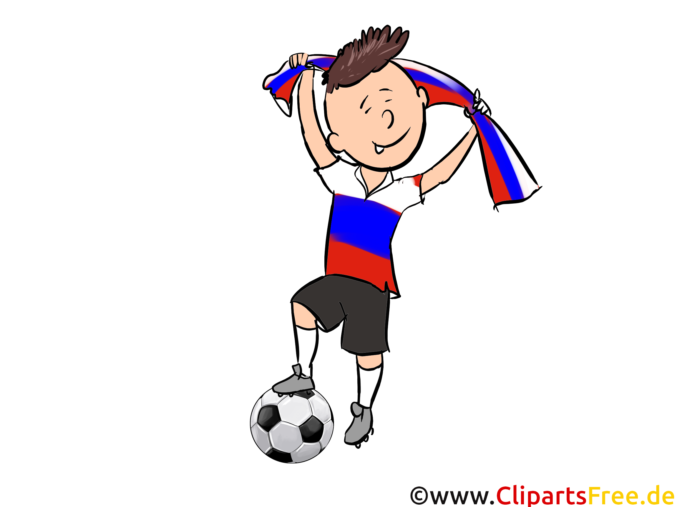 Fussball Russland Grafik, Bild, Illustration gratis
