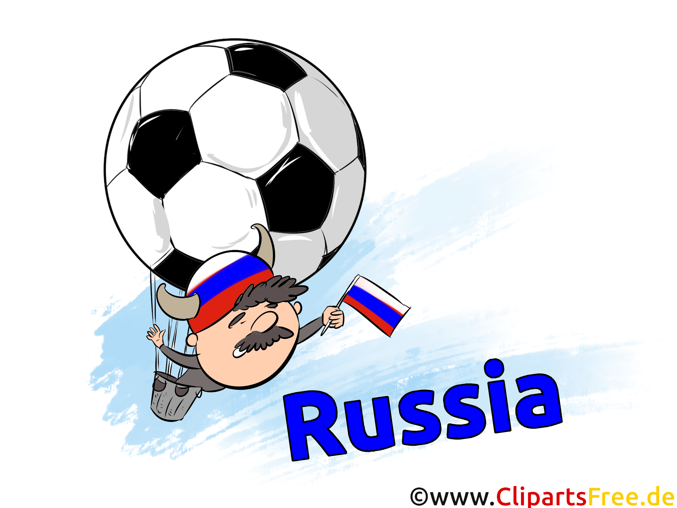 Russia Soccer Image Clipart