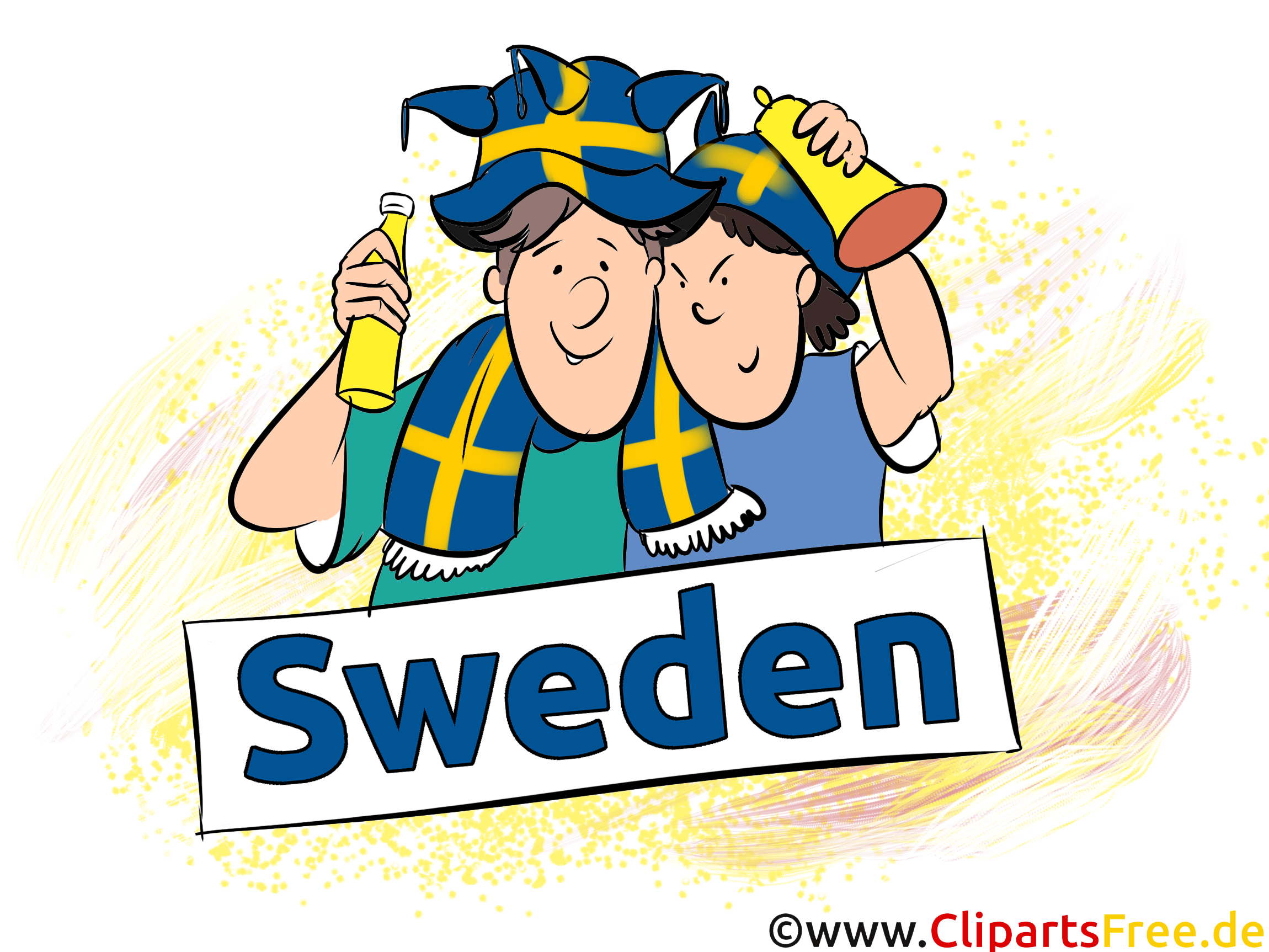 Schweden Cliparts zu Fussball EM und WM