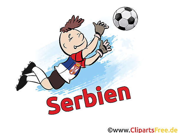 Fussballtorwart Clipart-Bild