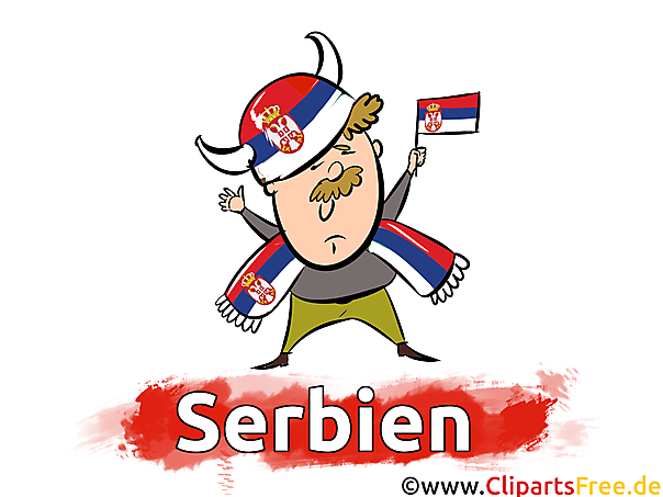 Serbien Sportzuschauer, Fussballzuschauer Bild