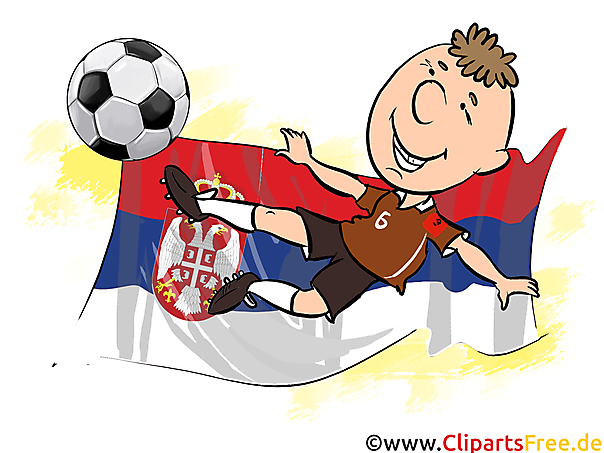 Torschuss Fussball Clipart