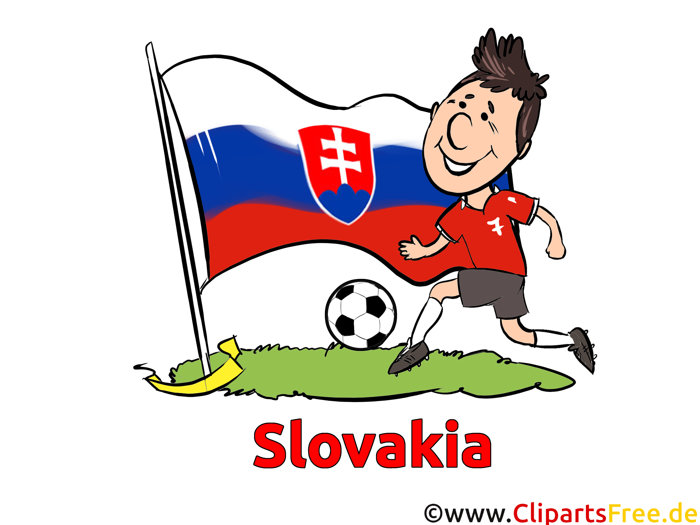 Slowakei Illustration Fussball gratis