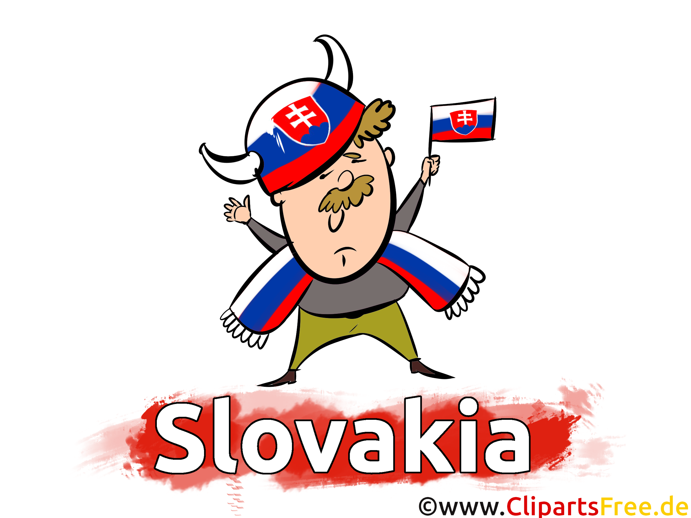 Slowakei SPort Fussball Grafik, Bild, Illustration gratis