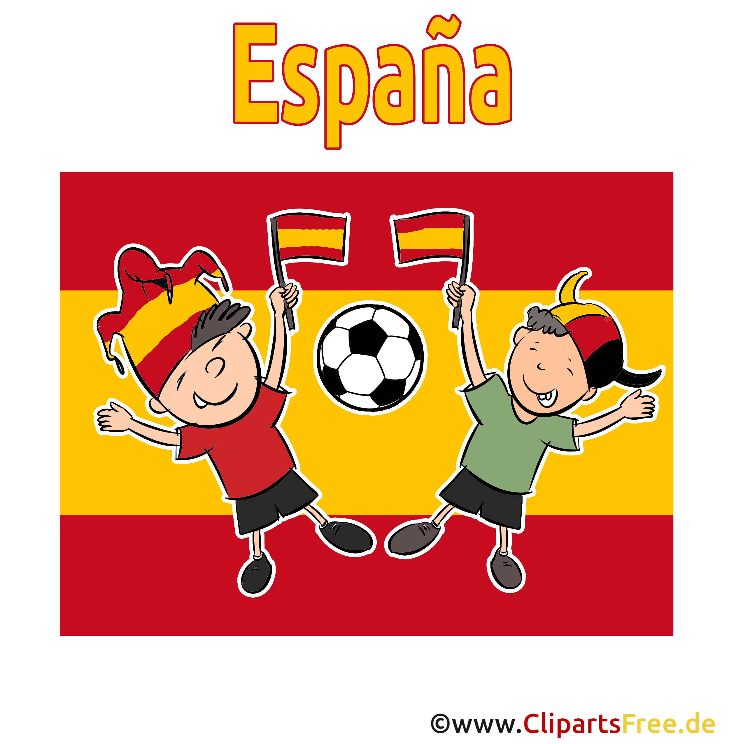 Spain football clipart free