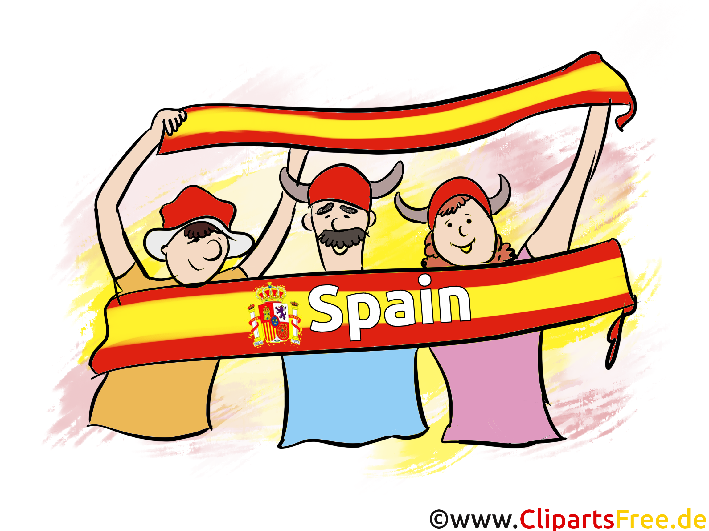 Sportfans Clipart-Bilder kostenlos