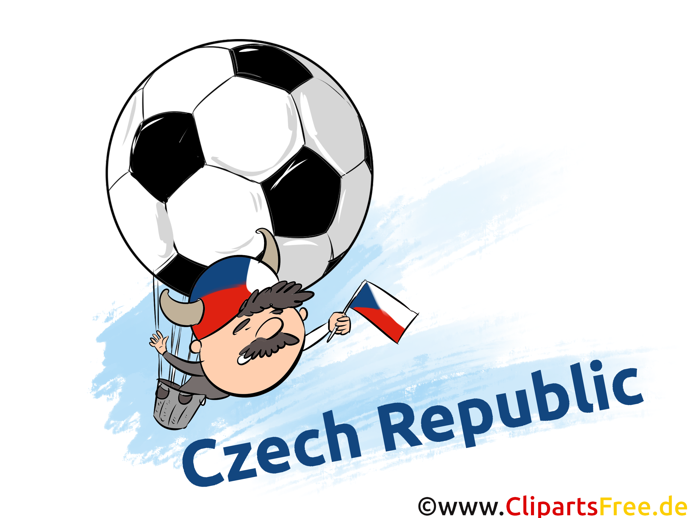 Fussball Euro Tschechien Bild, Clipart, Grafik