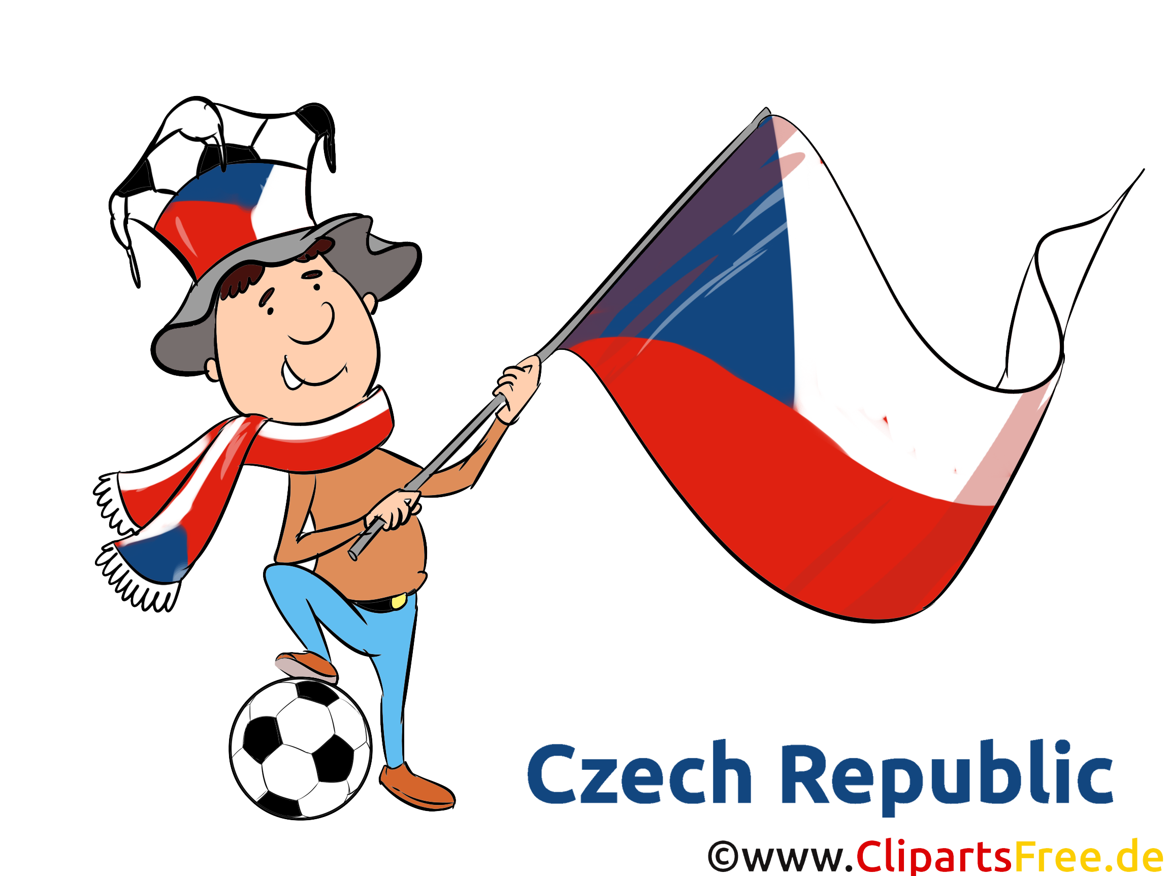 Tschechien Clipart Fussball kostenlos