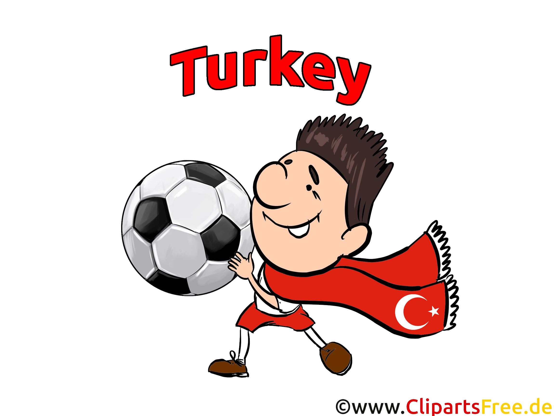 Football Turkey Clipart Image