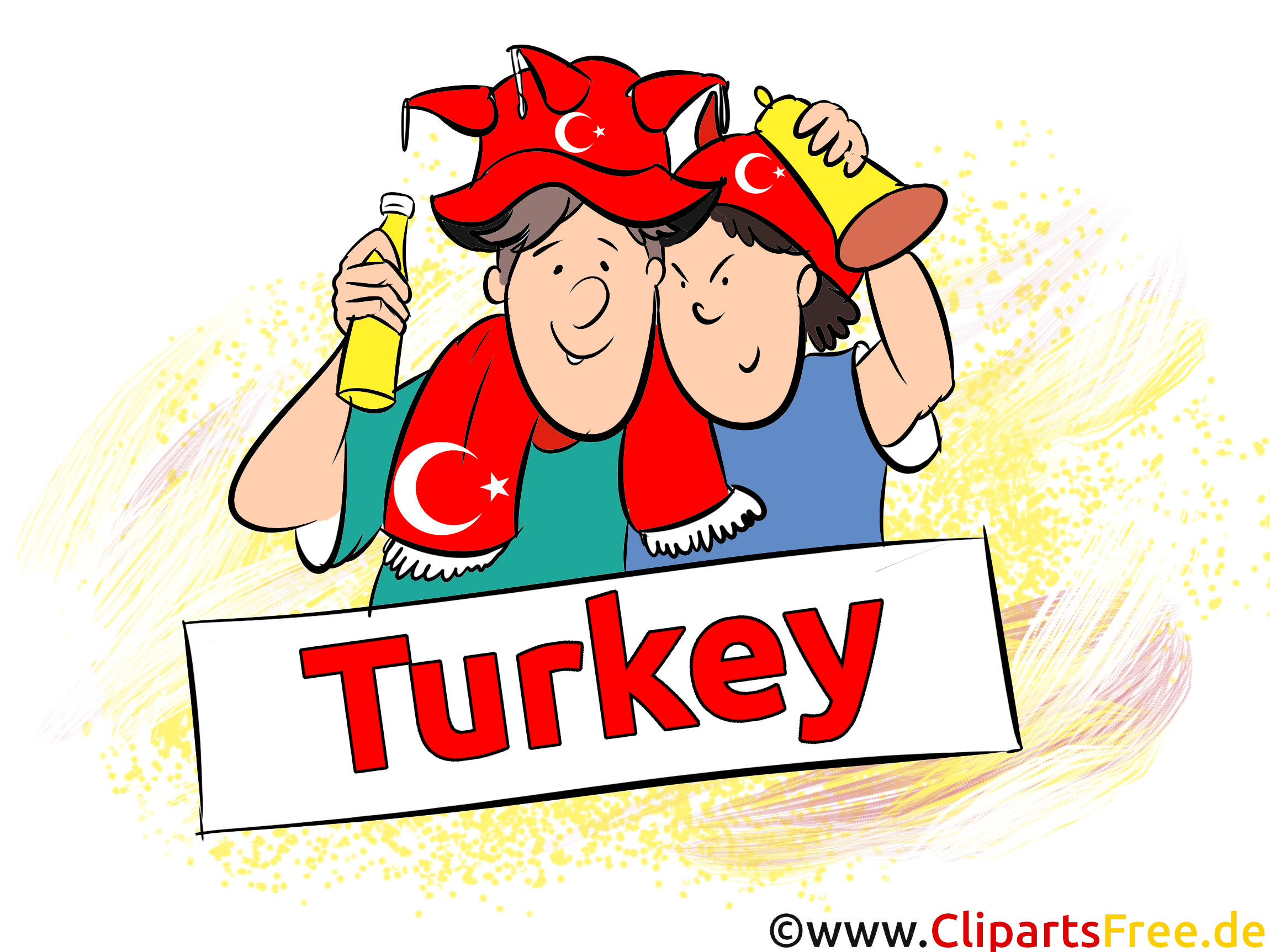 Sport fans Turkey image, clipart