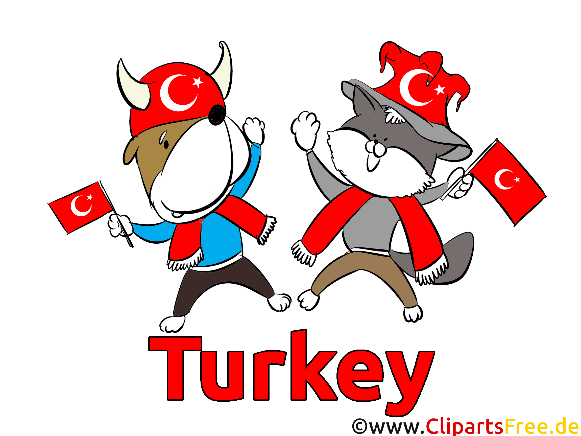 Türkei Fussball Bilder-Cliparts