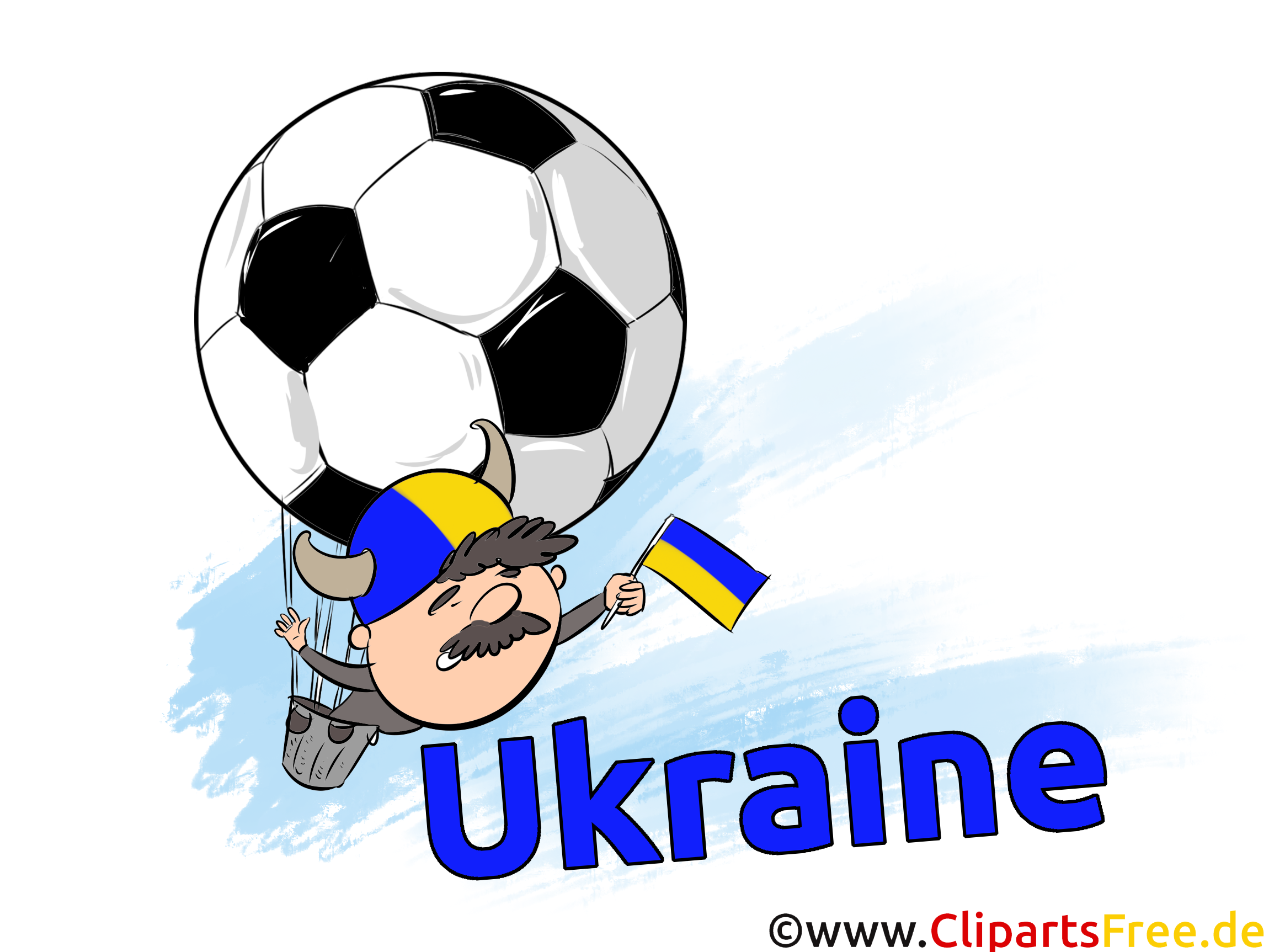 Fussball Cliparts Ukraine gratis