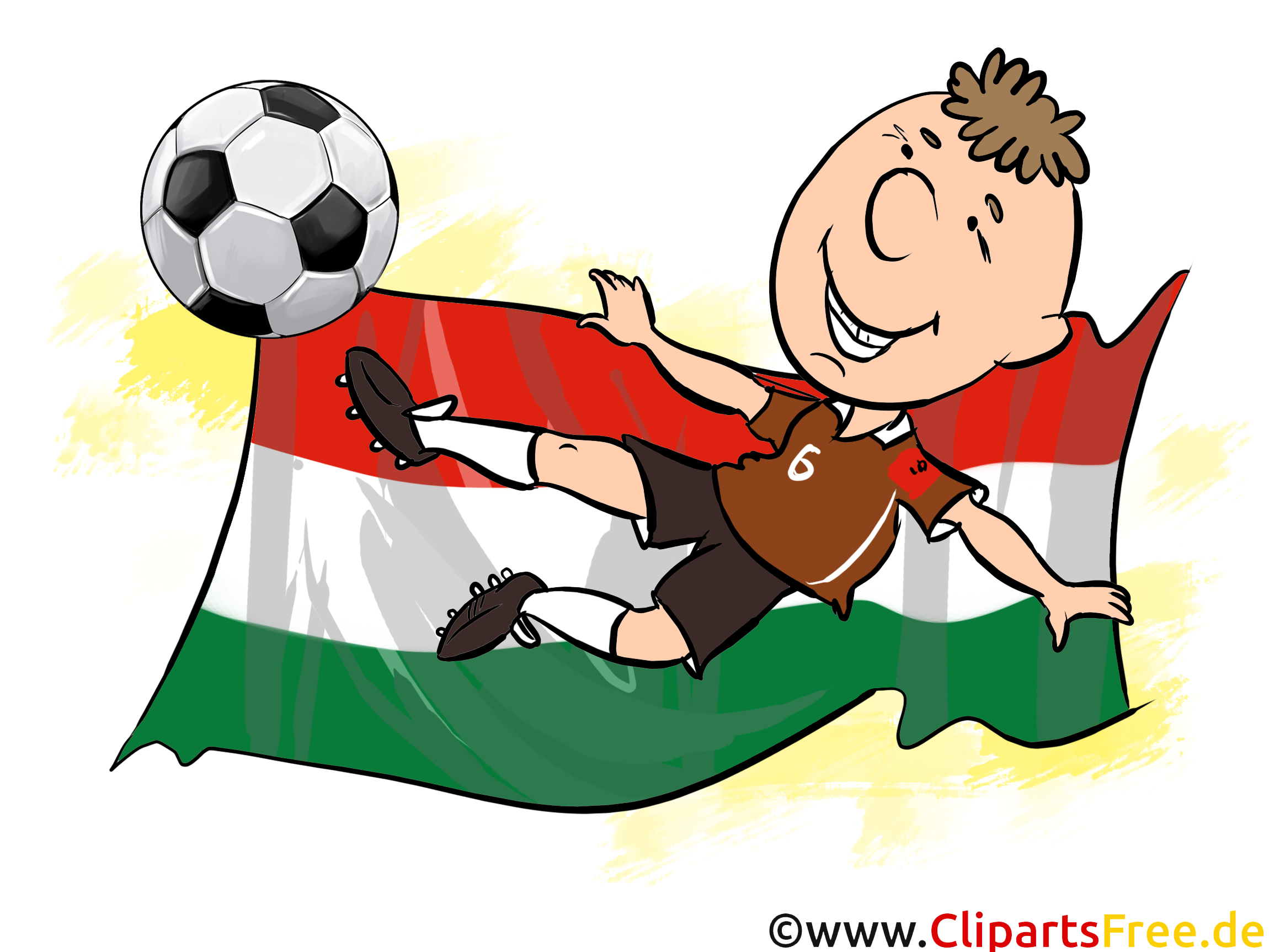 Clip Art Football Hungary World and Europe Cup