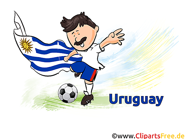 Fussballstürmer Uruguay Bild
